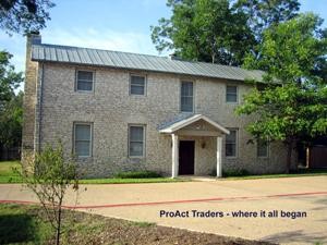 The stone building on Poker Alley where ProAct Traders began